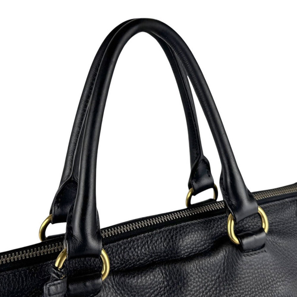 PRADA Black Leather Shoulder Bag - Picture 10 of 14